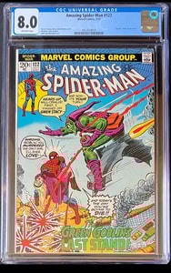 Amazing Spider-man #122 comic book cover image